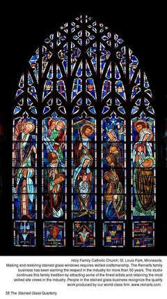 Holy Family Catholic Church in St. Louis Park, MN stained glass window PDF